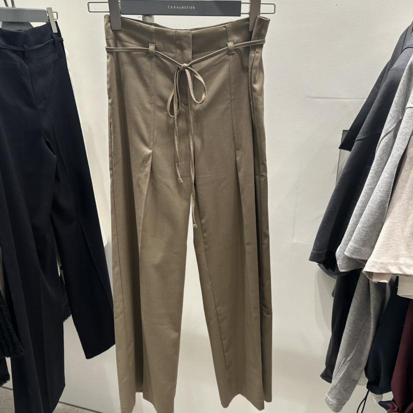 TARABY MOTION東大門㊣代購女士新品職業25秋冬休閑褲含腰繩TARABY MOTION休閑褲