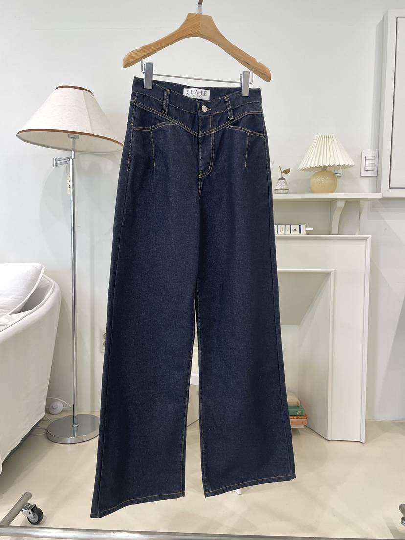 CHAHEE東大門㊣直郵女裝新品職業25秋冬休閑推薦熱賣牛仔褲CHAHEE牛仔褲