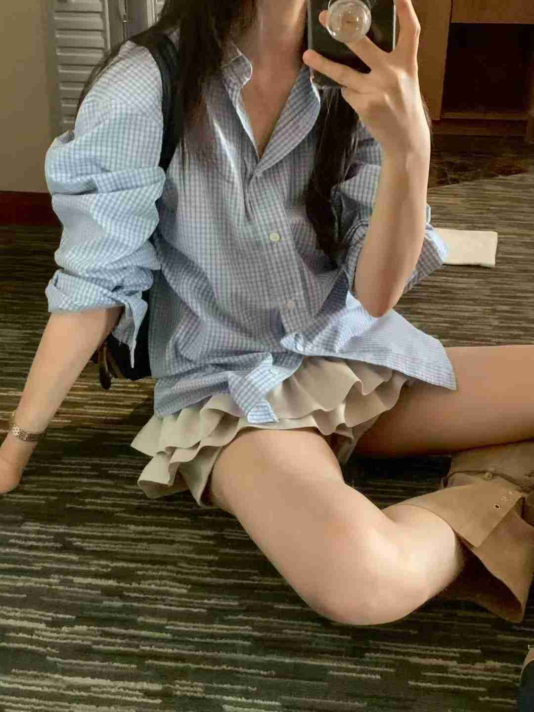 WELL ROW-T東大門㊣直郵女士新品真品25秋冬推薦襯衫蕾絲衫WELL ROW-T襯衫/蕾絲衫