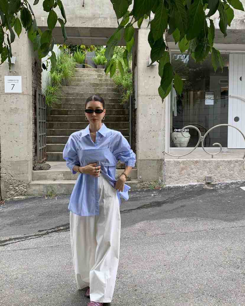 REVE CITE-L韓國直郵㊣女裝新款真品推薦25秋冬襯衫蕾絲衫套裝REVE CITE襯衫/蕾絲衫