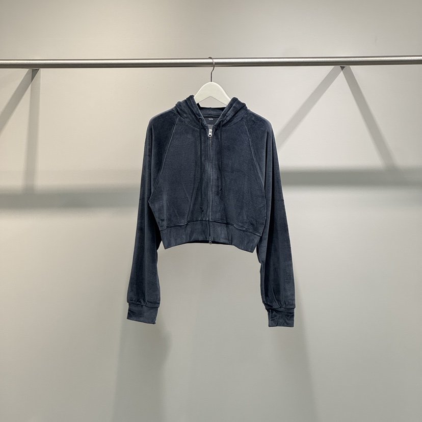 WATER/RIVER東大門㊣代購女士新品25秋冬衛衣天鵝絨連帽拉鏈WATER/RIVER衛衣
