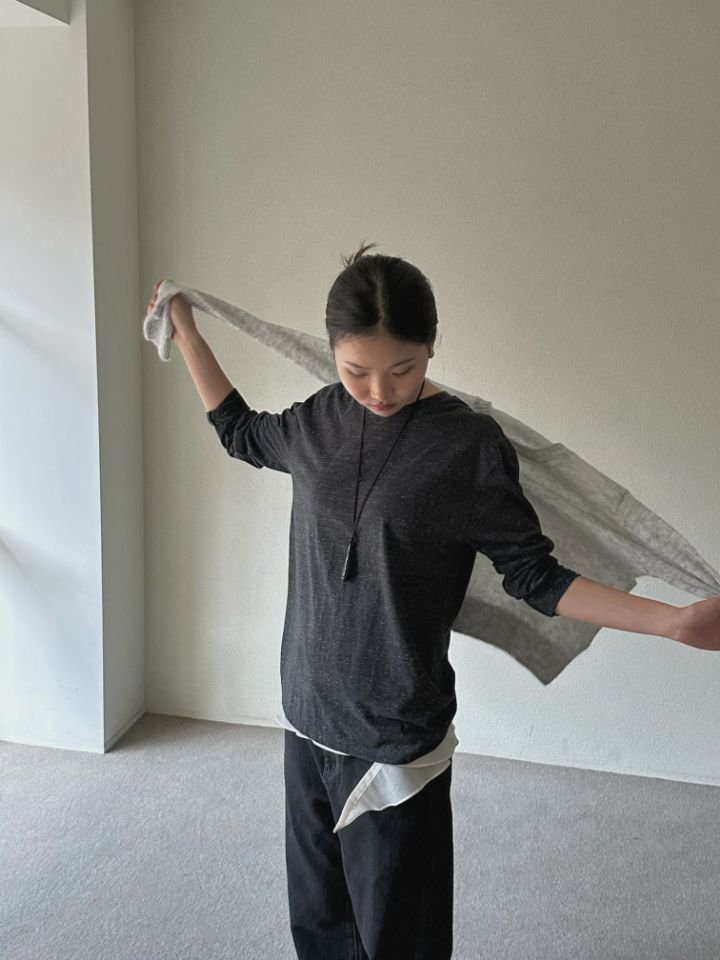 MARE韓國代購㊣女裝新款推薦25秋冬時尚真品人氣職業長袖T恤MARE長袖T恤