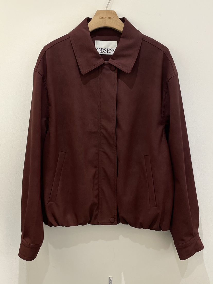 OBSESS韓國代購㊣女裝新品25秋冬時尚休閑職業熱賣人氣夾克OBSESS/EARLY BIRD夾克