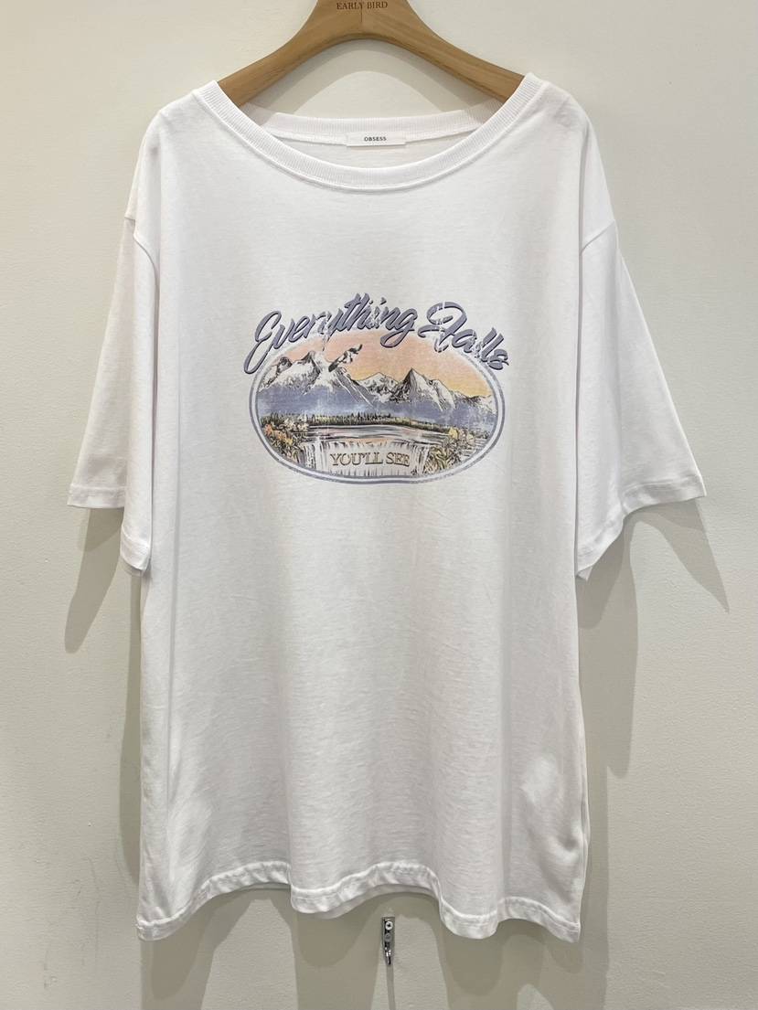OBSESS東大門㊣代購女裝新品時尚推薦25秋冬職業熱賣人氣T恤OBSESS/EARLY BIRDT恤