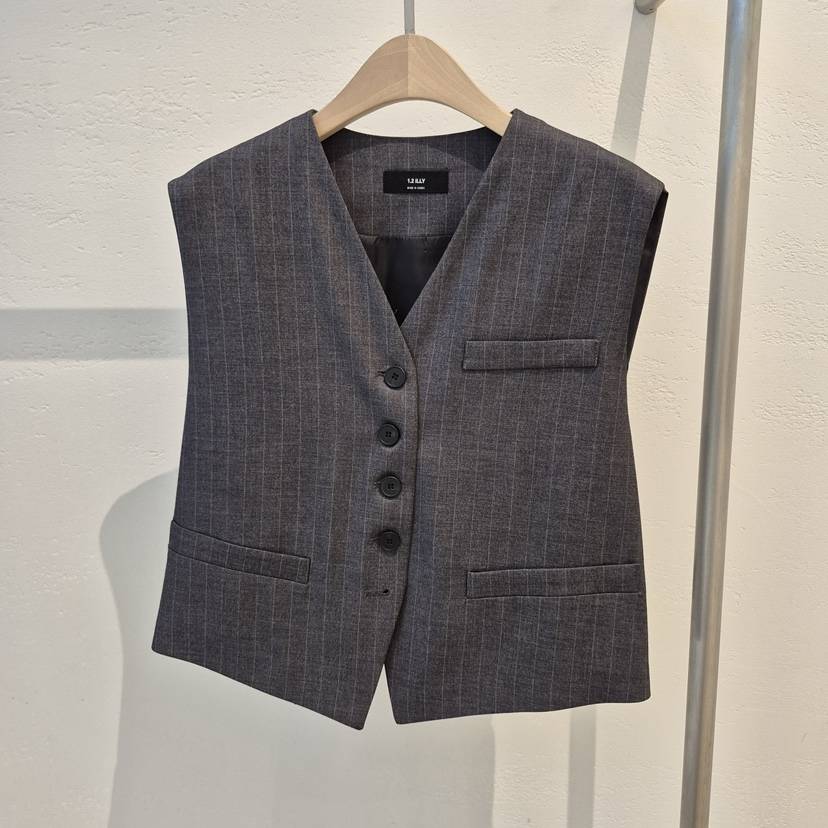 1 2ILLY-S東大門㊣代購女裝新品職業25秋冬真品人氣馬甲腰帶1 2ILLY/THE SIL馬甲