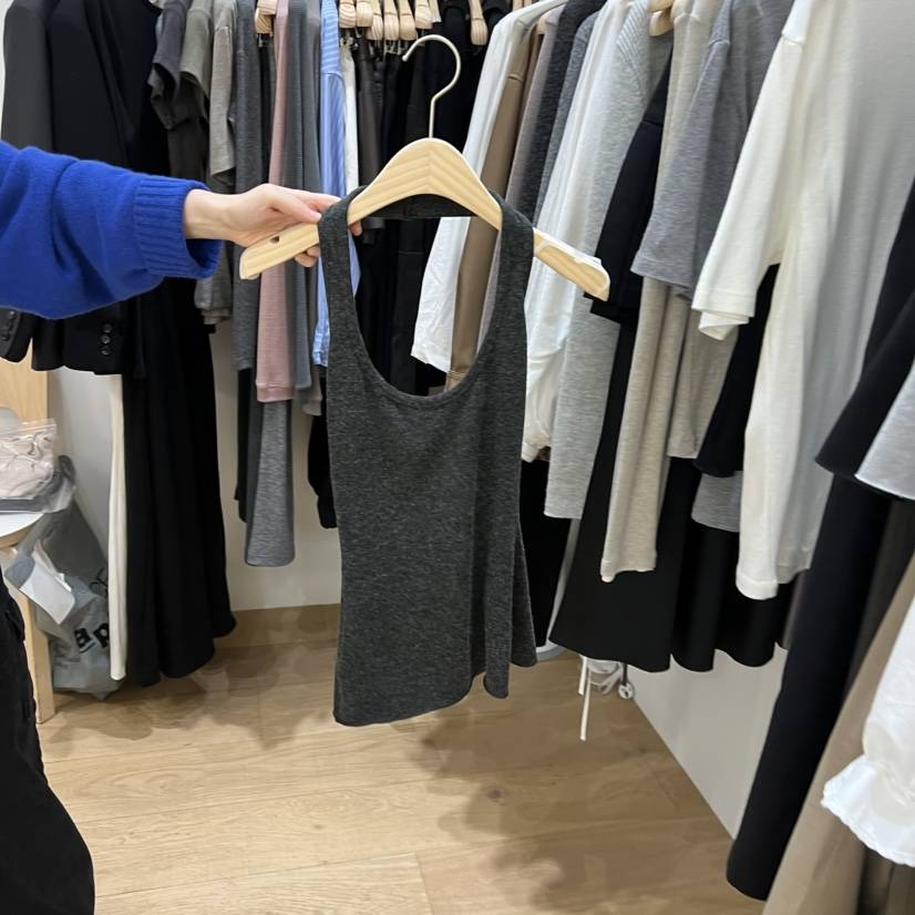 FOREST東大門㊣實拍女裝新款25秋冬職業吊帶背心不含內搭羊毛FOREST吊帶/背心