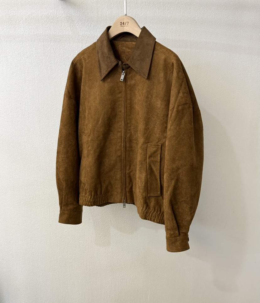 TWENTY FOUR SEVEN24-7韓國代購㊣女裝新品熱賣夾克絨面革TEWNTY FOUR SEVEN24-7夾克