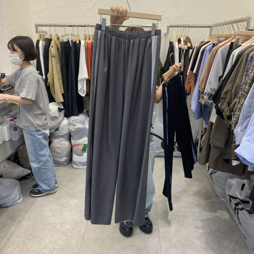 DA YLOG東大門㊣實拍女士新品真品休閑熱賣時尚休閑褲條紋DA YLOG休閑褲