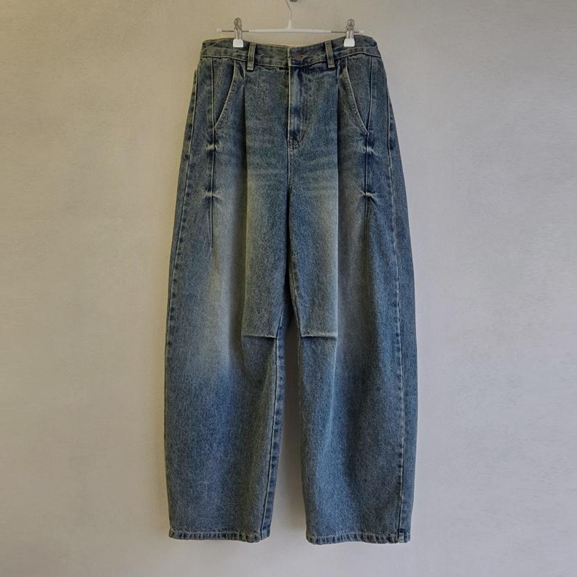 LA BLOOM東大門㊣代購女裝新品25秋冬時尚推薦職業真品牛仔褲La Bloom牛仔褲