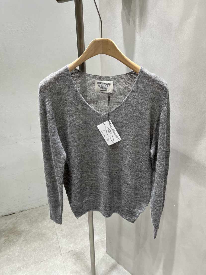 EVERCOMMERCE METICULOUSLY DESIGNED韓國代購㊣女裝新款真品針織衫羊駝EVERCOMMERCE針織衫