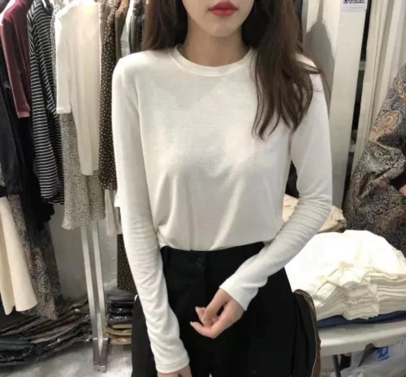 GOLDEN MARKET東大門㊣代購女士新款時尚休閑人氣25秋冬長袖T恤GOLDEN MARKET長袖T恤