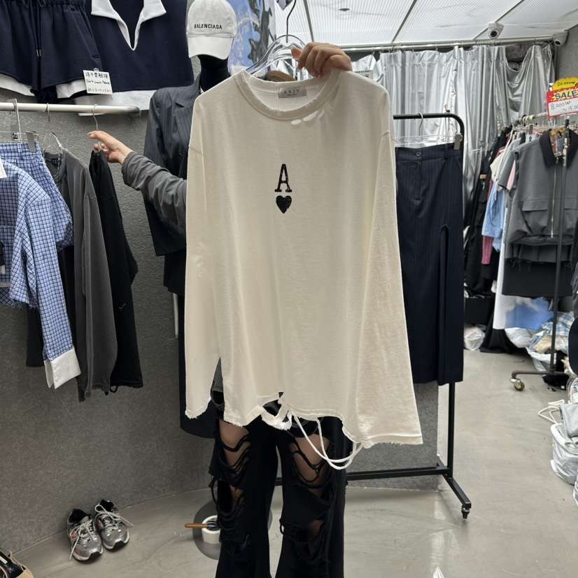 EXIT東大門㊣代購女裝新品推薦人氣休閑職業時尚真品長袖T恤EXIT長袖T恤