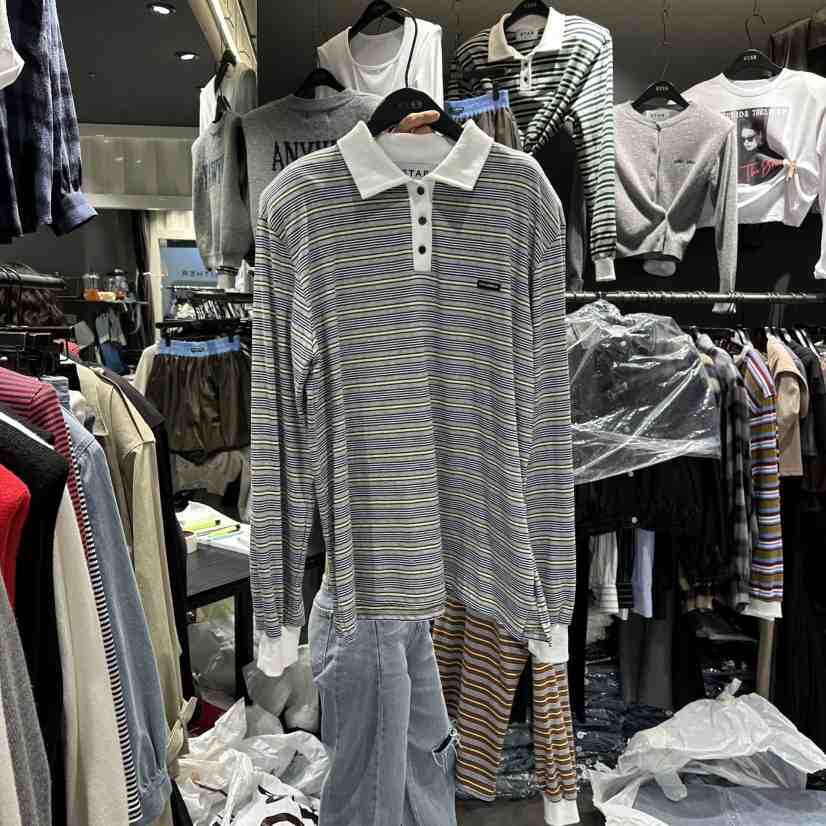 LONE STAR東大門㊣實拍女裝新品人氣時尚熱賣推薦真品長袖T恤LONE STAR長袖T恤