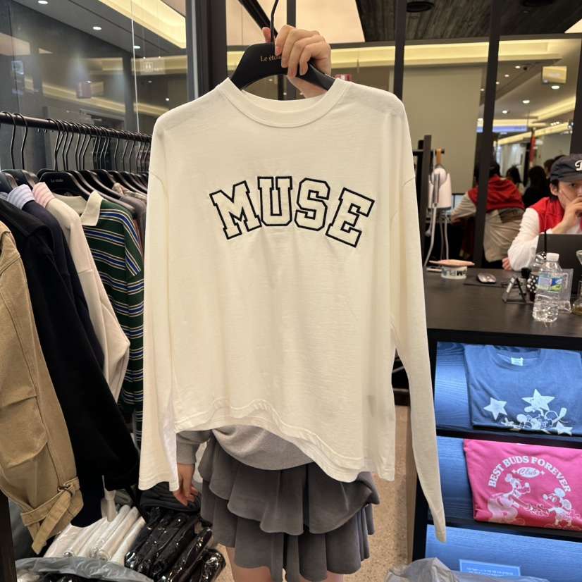 LE ETOILE韓國代購㊣女裝新品休閑真品職業推薦時尚長袖T恤LE ETOILE長袖T恤