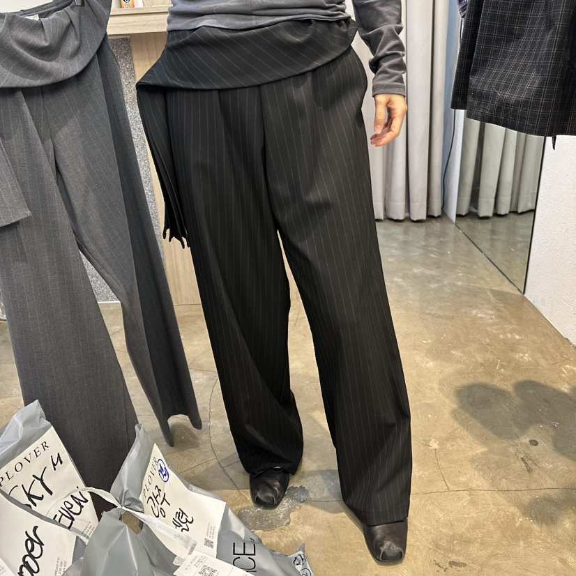 PLOVER韓國代購㊣女裝新款時尚真品推薦休閑25秋冬人氣休閑褲PLO_VER休閑褲