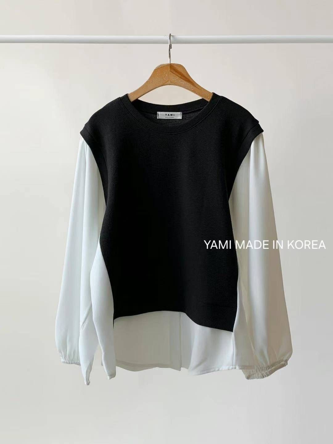 YAMI-야미-T東大門㊣直郵女裝新品真品休閑推薦襯衫蕾絲衫YAMI襯衫/蕾絲衫