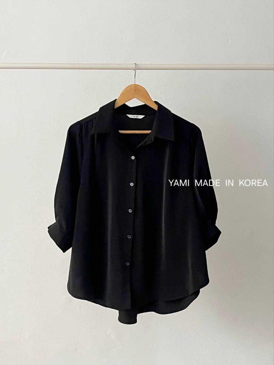 YAMI-야미-T東大門㊣代購女士新款推薦時尚25秋冬襯衫蕾絲衫YAMI襯衫/蕾絲衫