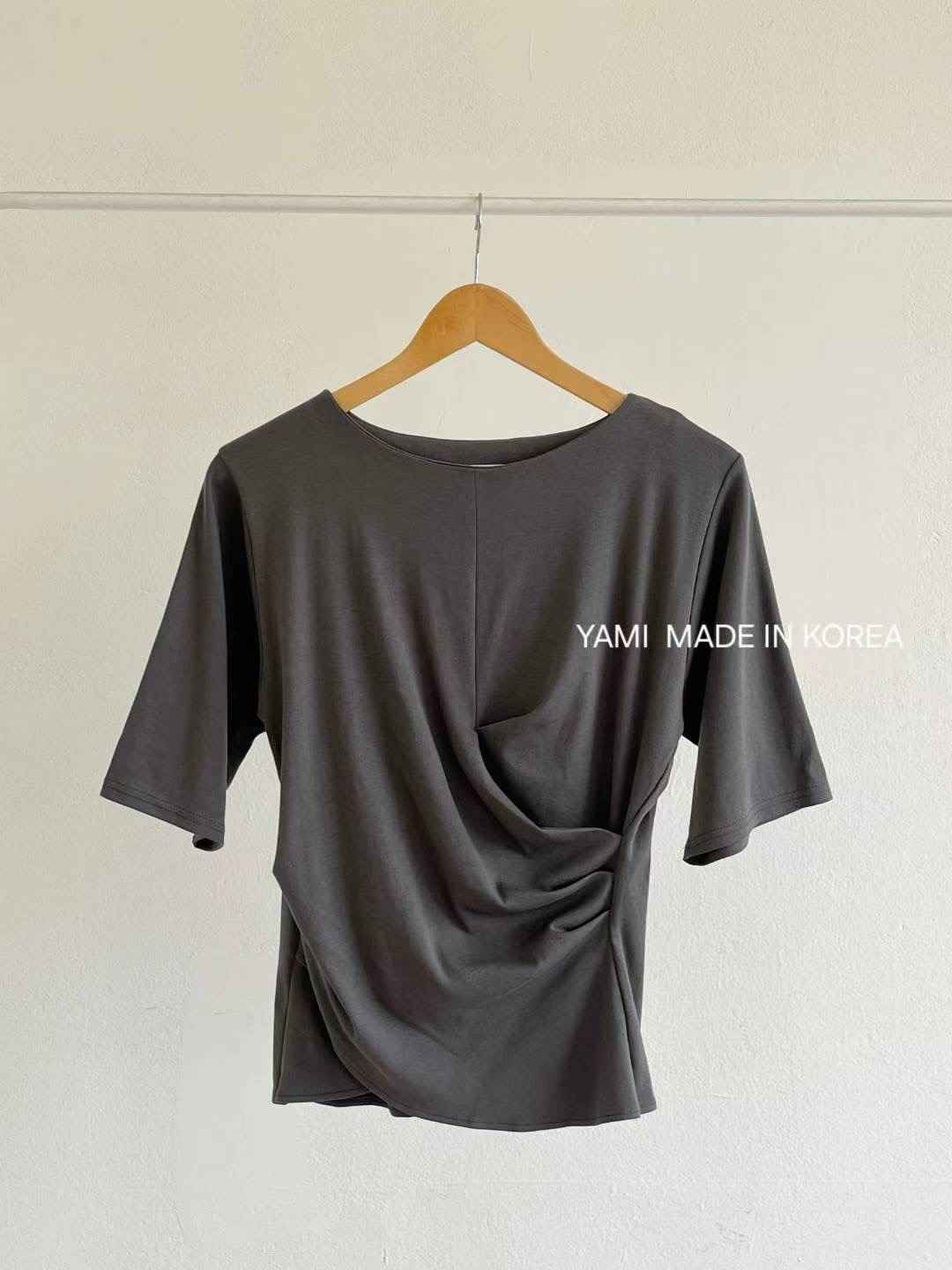 YAMI-야미-T東大門㊣直郵女裝新款推薦休閑人氣職業熱賣T恤YAMIT恤
