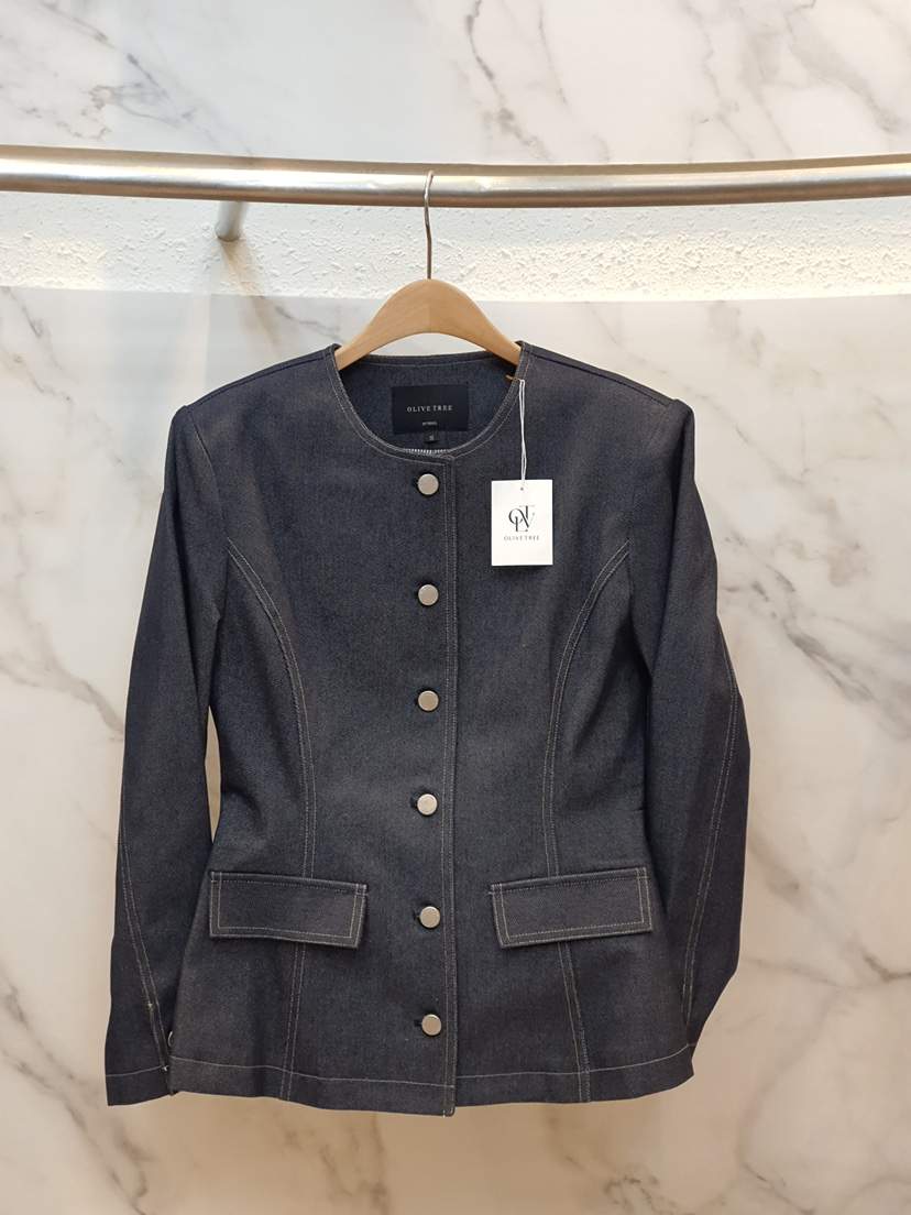 OLIVE TrEE東大門㊣代購女裝新品時尚25秋冬職業真品人氣夾克OLIVE TrEE夾克