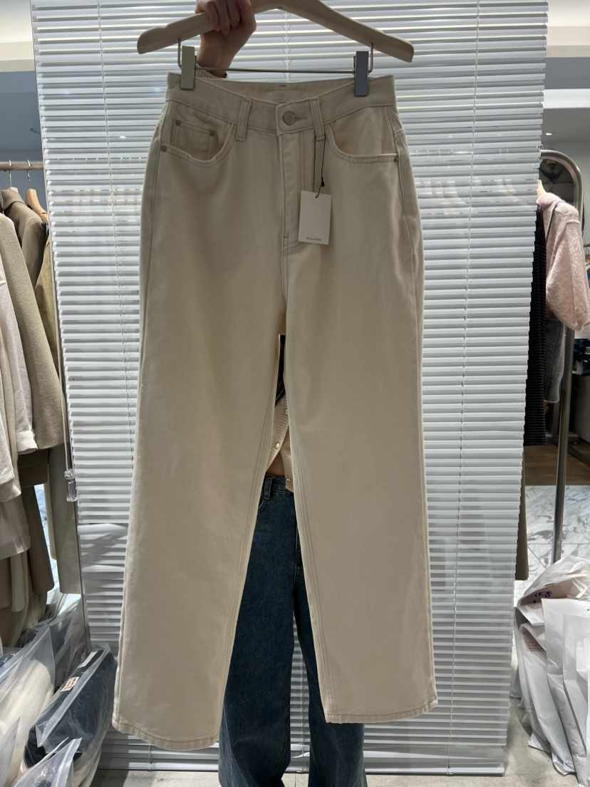 FF韓國代購㊣女士新品人氣時尚休閑職業真品25秋冬推薦牛仔褲FF/SUNDAY牛仔褲