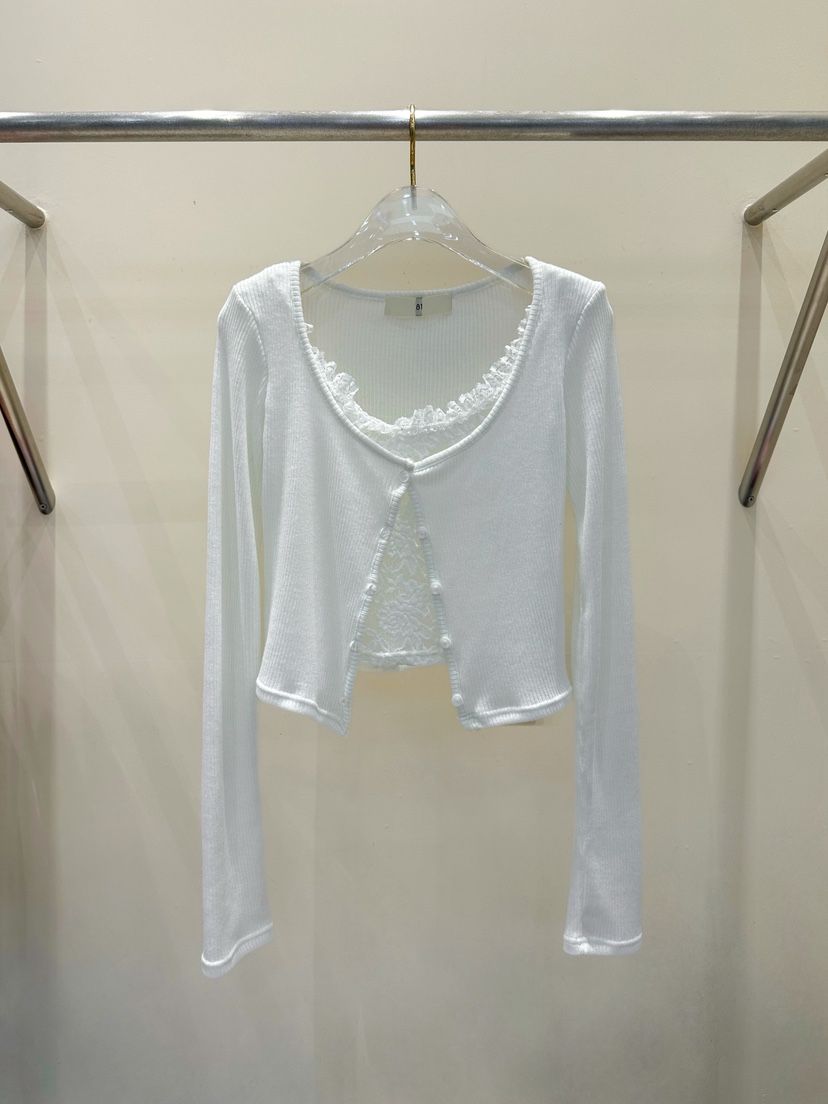 81 MARKET-L東大門㊣實拍女士新品職業25秋冬針織衫假兩件81 MARKET-L針織衫