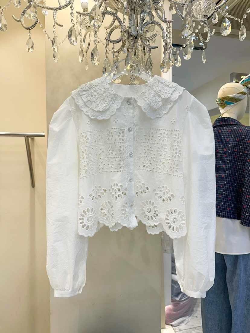 81 MARKET-L韓國代購㊣女士新品真品25秋冬熱賣襯衫蕾絲衫81 MARKET-L襯衫/蕾絲衫