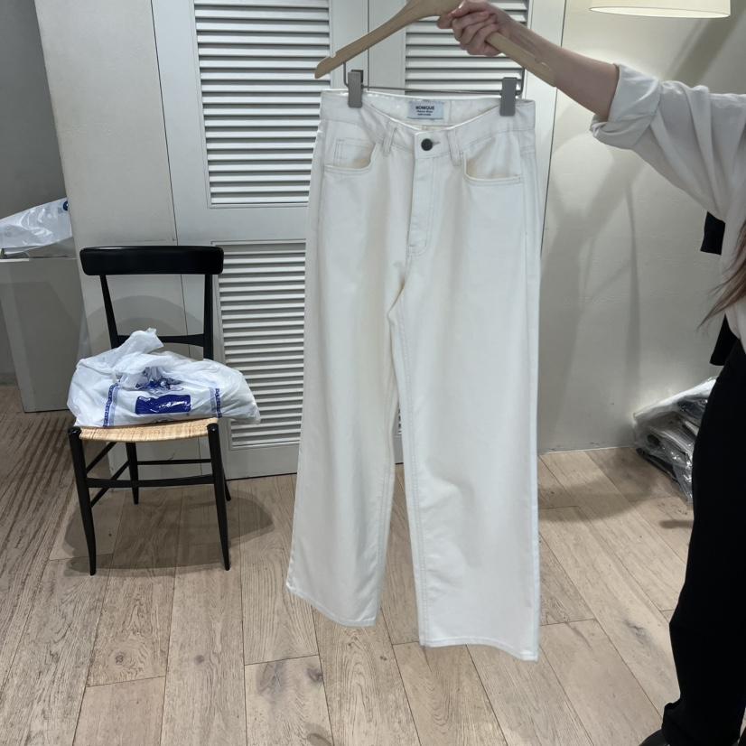 MONIQUE韓國直郵㊣女裝新款真品職業熱賣時尚休閑推薦牛仔褲MONIQUE牛仔褲