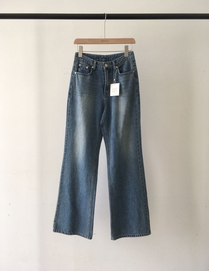 CEDARWOOD韓國代購㊣女裝新品25秋冬真品熱賣時尚休閑牛仔褲CEDARWOOD牛仔褲
