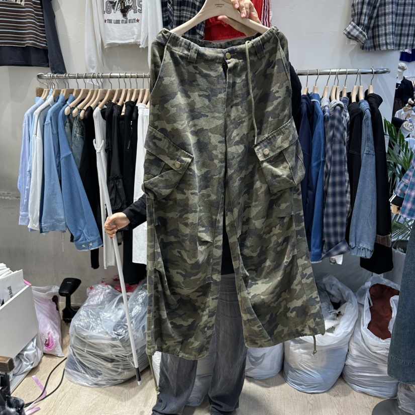 UNDERSTAR_VINTAGE東大門㊣直郵女士新款真品人氣休閑褲迷彩UNDERSTAR_VINTAGE休閑褲