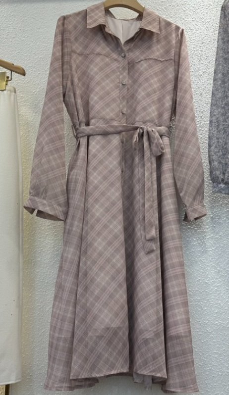 SYMPHONY東大門㊣直郵女士新款休閑人氣推薦連衣裙可愛的格子SYMPHONY連衣裙