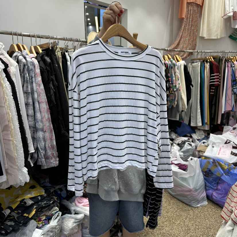 HAPPYBERRY東大門㊣實拍女裝新品人氣熱賣休閑25秋冬長袖T恤HAPPYBERRY長袖T恤