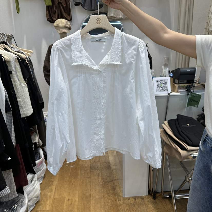 THE MOST-Q韓國直郵㊣女裝新品職業人氣25秋冬襯衫蕾絲衫THE MOST襯衫/蕾絲衫