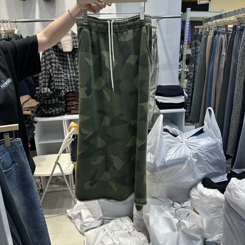 WASHBLUE韓國直郵㊣女裝新品人氣休閑推薦25秋冬真品時尚長裙WASHBLUE長裙