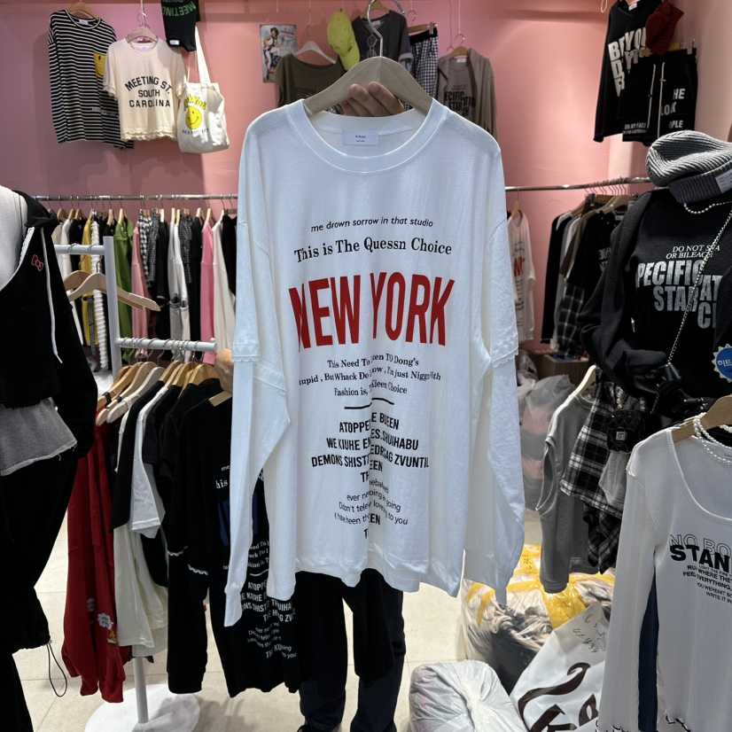 K STORY韓國代購㊣女裝新品人氣時尚25秋冬推薦熱賣長袖T恤K STORY長袖T恤