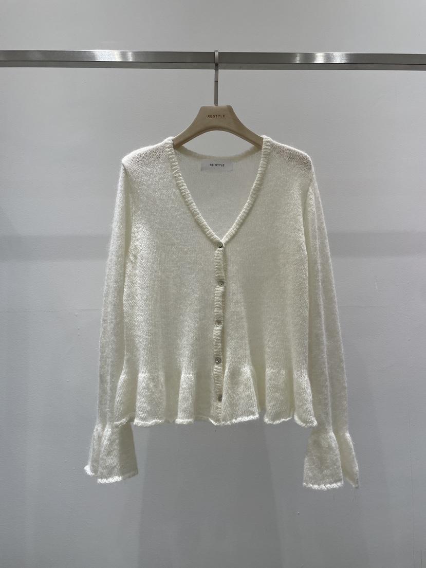RE STYLE-Q韓國代購㊣女裝新品25秋冬推薦熱賣針織衫開衫RE STYLE針織衫