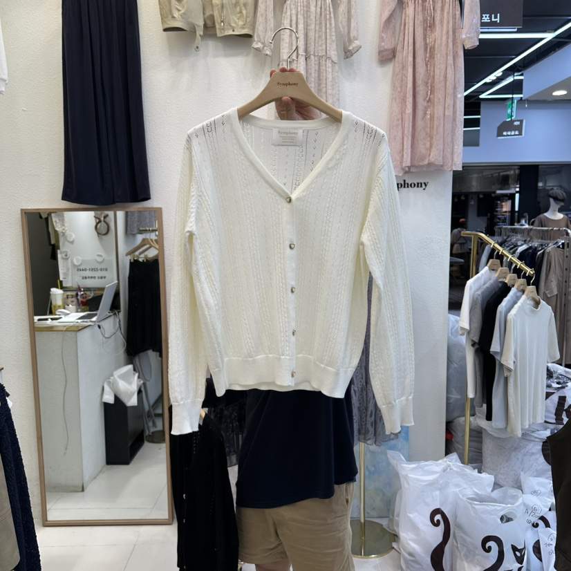 SYMPHONY韓國直郵㊣女士新品熱賣時尚職業針織衫可愛的開衫SYMPHONY針織衫