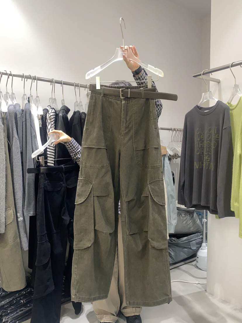 LOOKK東大門㊣實拍女裝新款真品熱賣職業推薦休閑褲不含腰帶LOOKK休閑褲