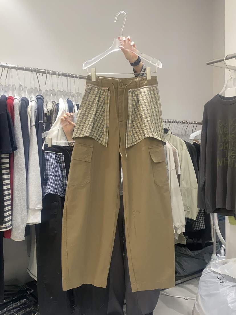 LOOKK韓國代購㊣女士新款休閑真品熱賣推薦25秋冬休閑褲拉鏈LOOKK休閑褲