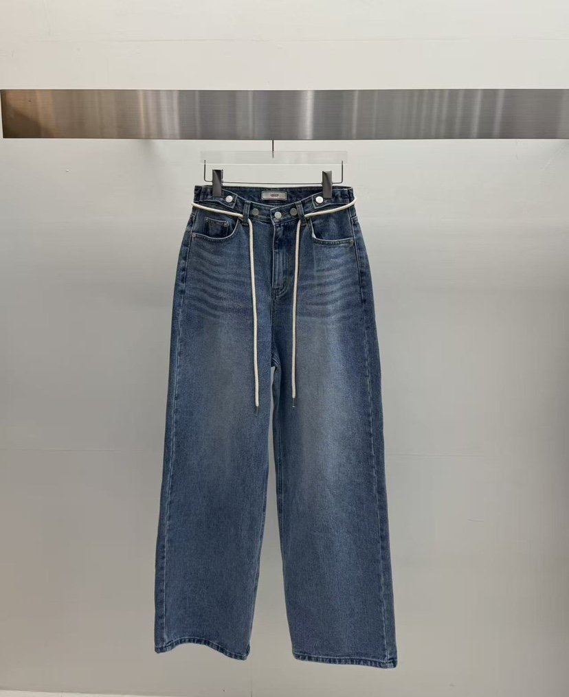 AMOOD韓國代購㊣女裝新品熱賣25秋冬職業人氣推薦時尚牛仔褲AMOOD牛仔褲