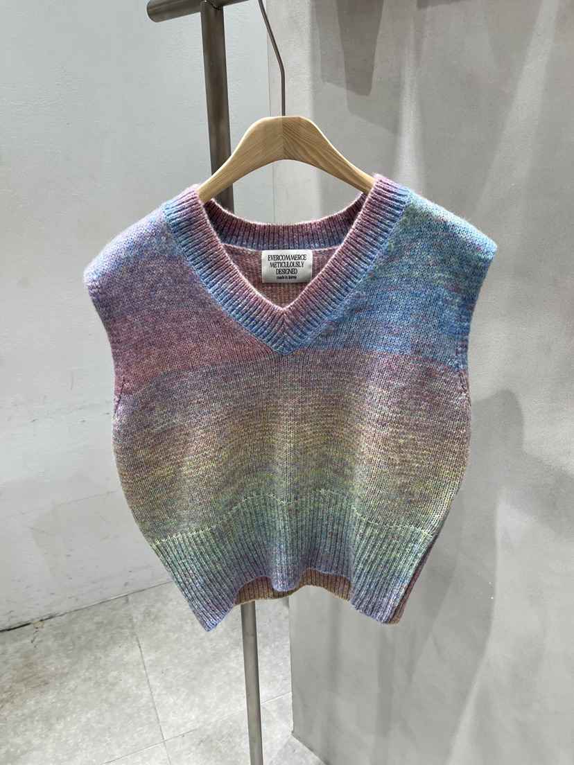 EVERCOMMERCE METICULOUSLY DESIGNED東大門㊣實拍女士新品休閑馬甲EVERCOMMERCE馬甲