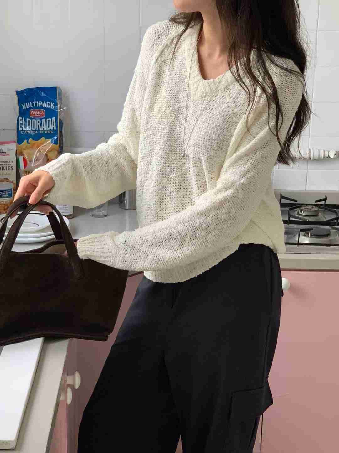 LOWELL東大門㊣實拍女士新款職業推薦時尚人氣熱賣25秋冬針織衫LOWELL針織衫