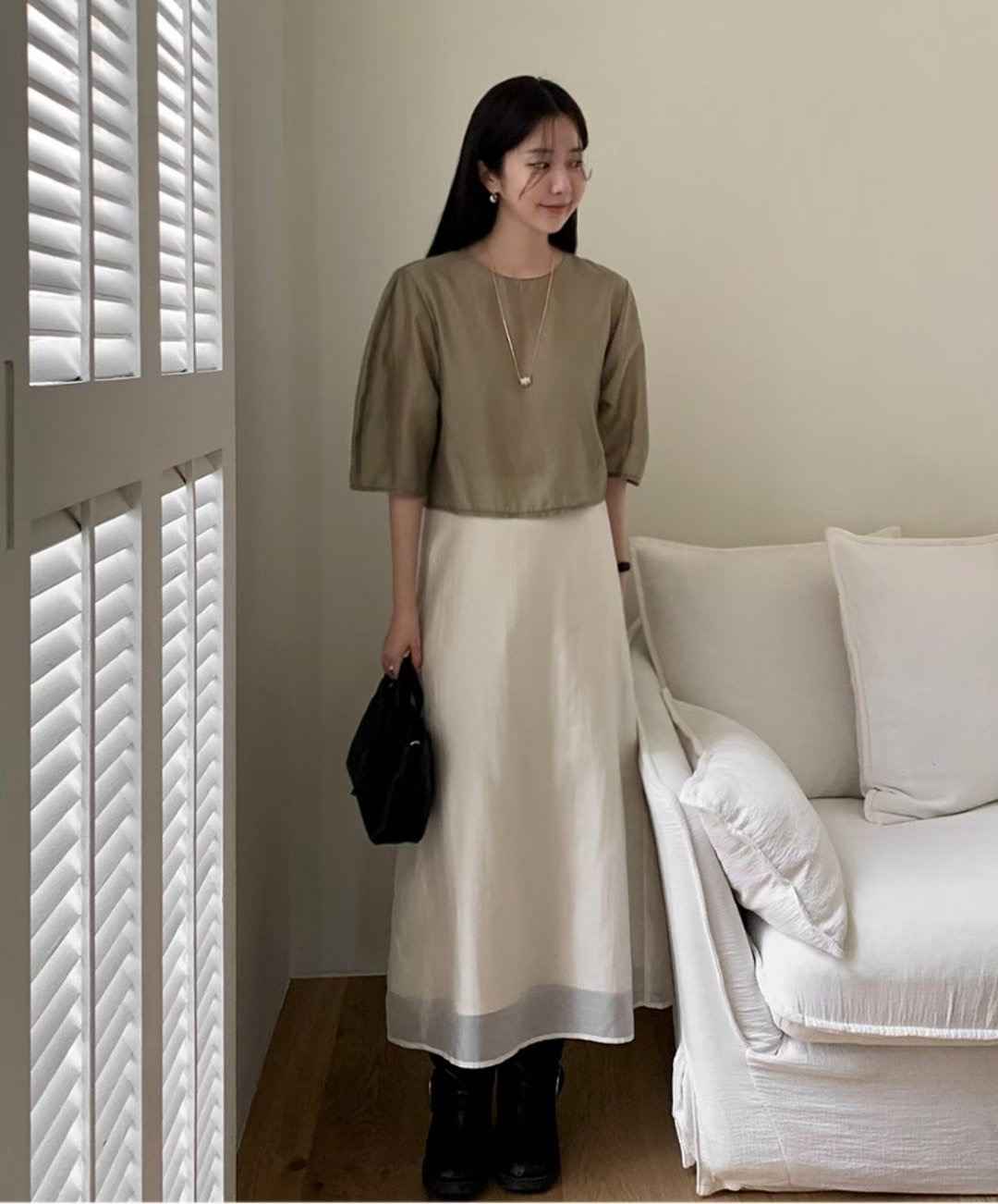 LOWELL東大門㊣實拍女裝新品25秋冬推薦熱賣真品休閑人氣長裙LOWELL長裙