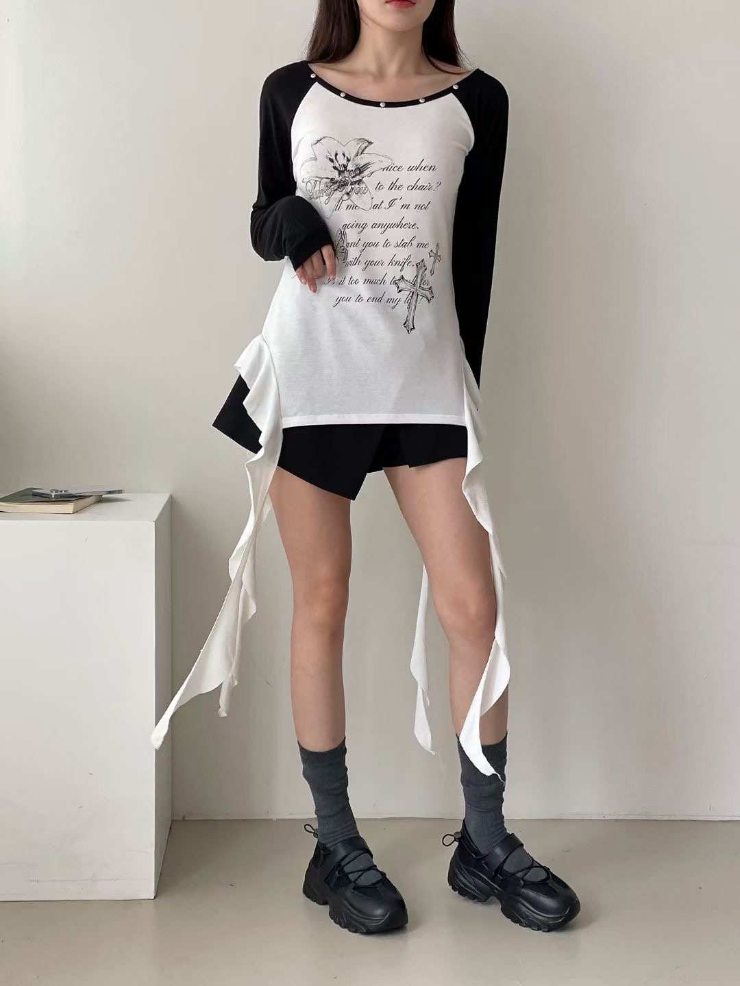 THEFLEX東大門㊣直郵女士新品熱賣推薦真品休閑時尚長袖T恤THEFLEX長袖T恤
