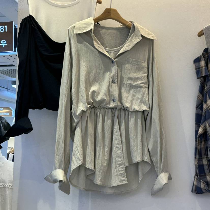 2MORROW韓國代購㊣女裝新品休閑25秋冬熱賣時尚推薦襯衫蕾絲衫2MORROW襯衫/蕾絲衫