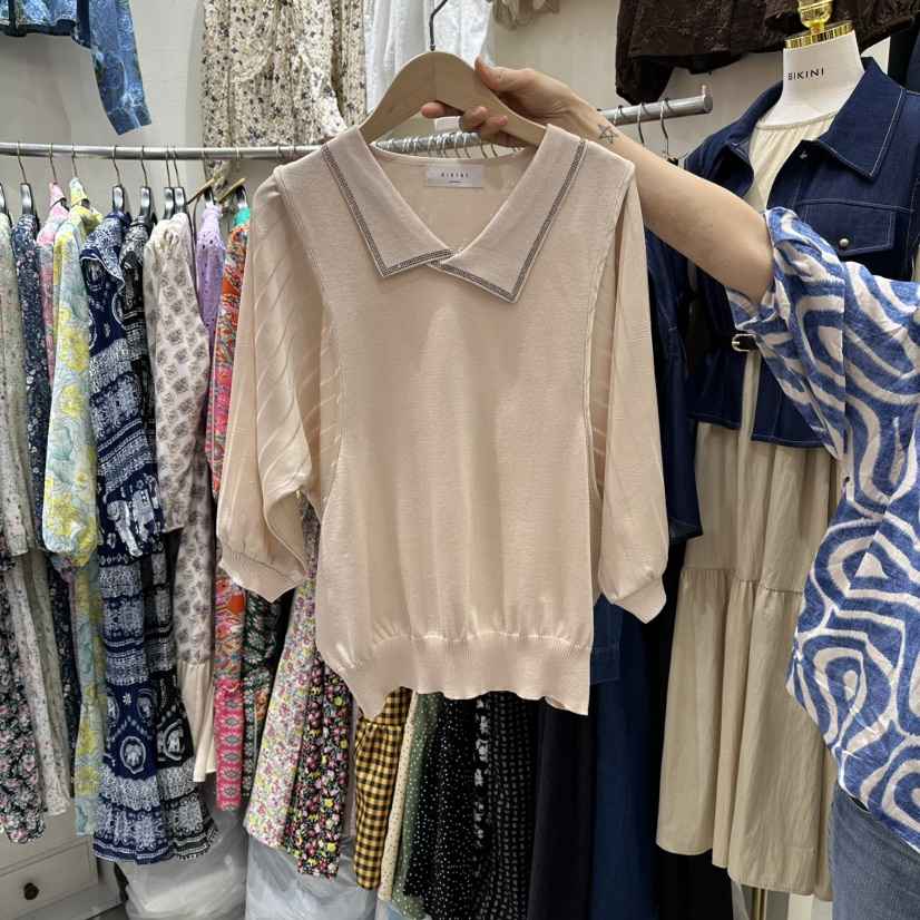 BIKINI韓國直郵㊣女裝新款真品熱賣休閑人氣25秋冬時尚針織衫BIKINI針織衫