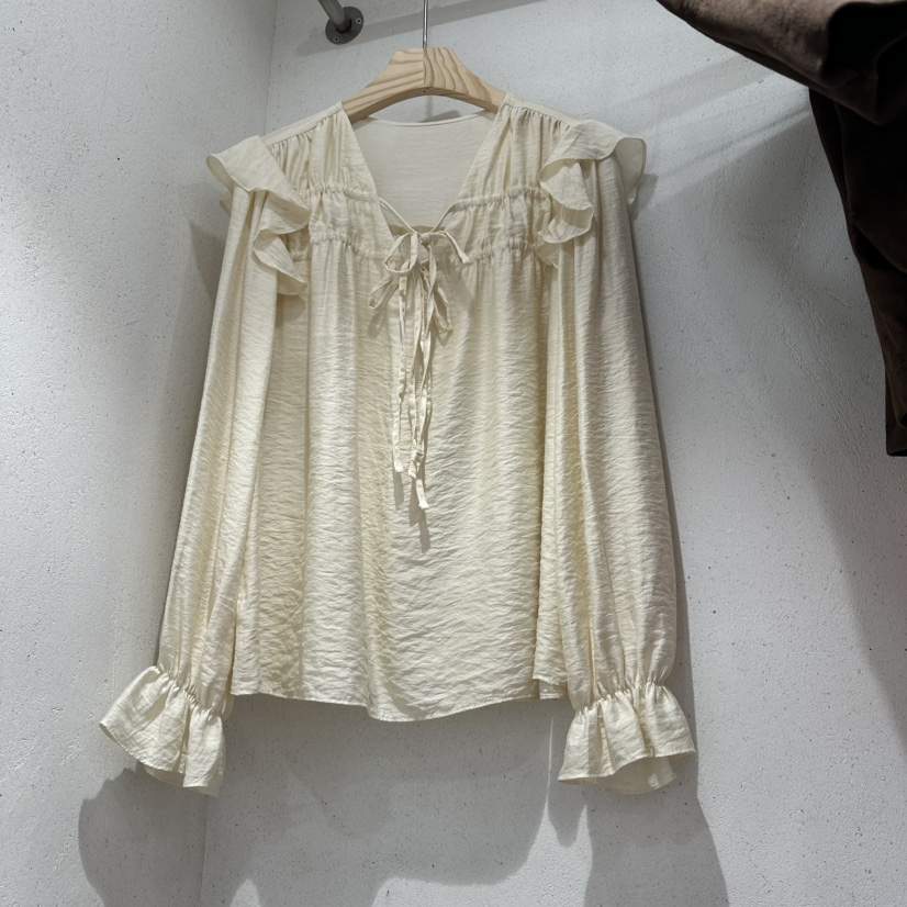 VIRUS東大門㊣代購女裝新品休閑真品25秋冬推薦熱賣襯衫蕾絲衫VIRUS襯衫/蕾絲衫