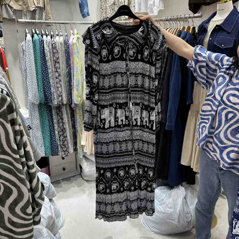 BIKINI東大門㊣直郵女士新款熱賣25秋冬職業推薦時尚連衣裙BIKINI連衣裙