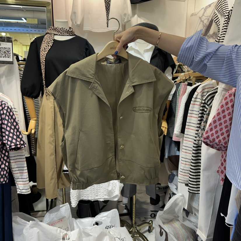 BUTTU韓國直郵㊣女裝新款休閑時尚真品熱賣職業人氣25秋冬馬甲10 O CLOCK/Buttu馬甲