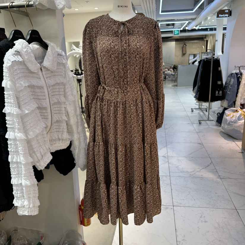 BIKINI韓國代購㊣女士新品人氣休閑熱賣25秋冬時尚真品連衣裙BIKINI連衣裙