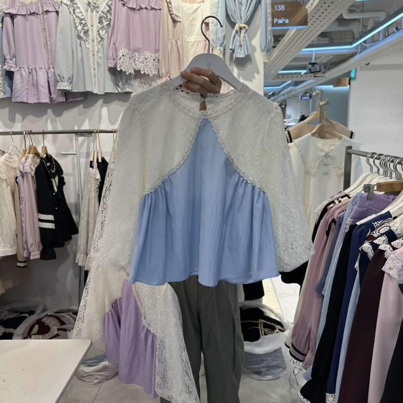 PAPA東大門㊣直郵女裝新品推薦時尚職業熱賣真品襯衫蕾絲衫PAPA襯衫/蕾絲衫